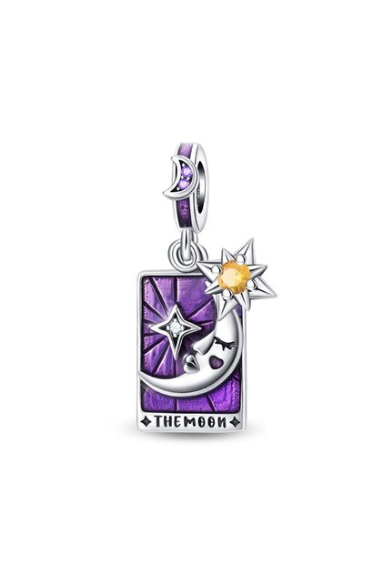 PAC1433 925 Sterling Silver Classic Sun Moon Stars Magic Tarot Charms Pendants For Women Fit 925 Ori