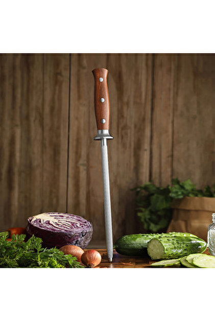 燻銀 大匙 27cm DT397 Zaika 20,5 cm Oluklu Şef Bıçağı – Sekoya Ahşap Sap- Paslanmaz