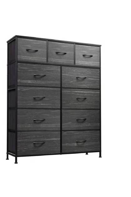 11-drawer large size Fabric model For inside Home Bed Room Storage Cabinet Black Color 39.6" inch