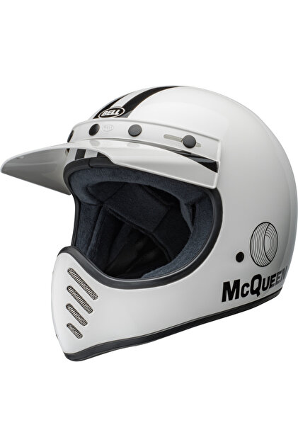 Bell MOTO-3 STEVE MCQUEEN WHITE / BLACK KASK - Fiyatı, Yorumları