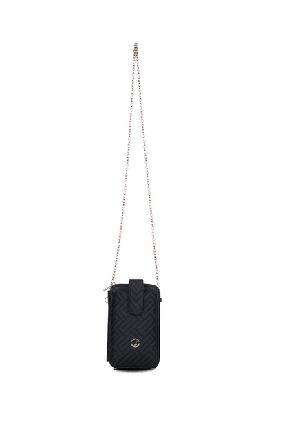 Black-Black Women's Messenger Bag Cn7633T
