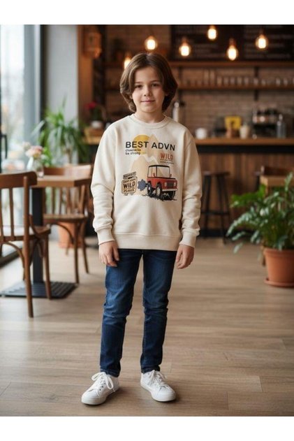 Tricou cu mânecă lungă subțire din bumbac pentru băieți Best Advn Written
