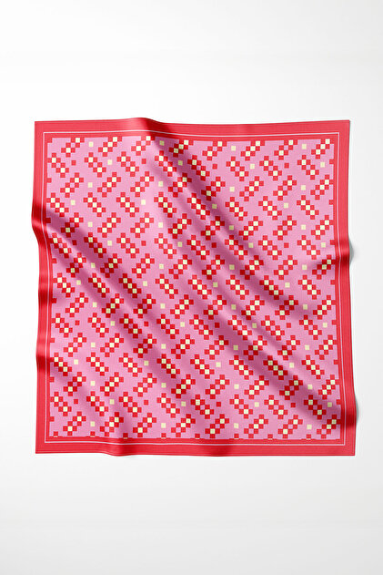 Svila D Teksturirano Satenski šal 70x70