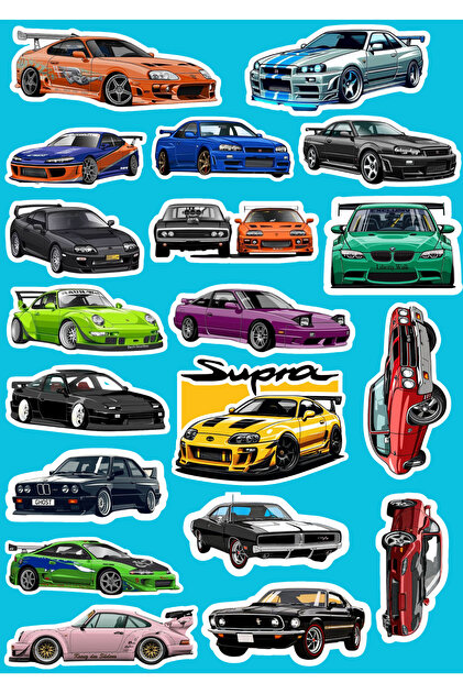 jadesticker Hızlı ve Öfkeli Araba Sticker Albümü Fast and Furios