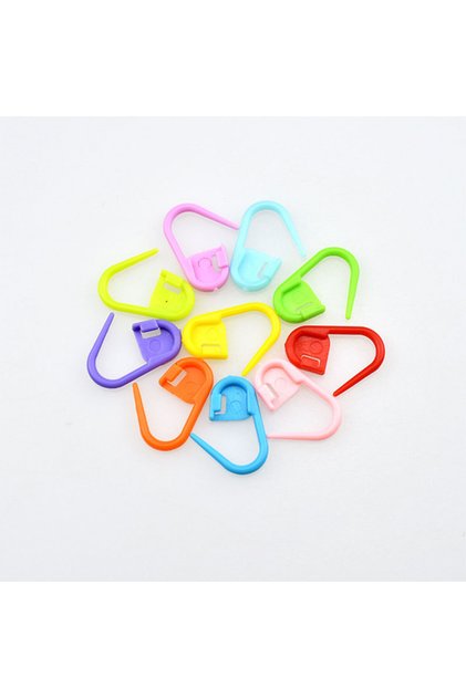 10Pcs Colored 10/20/50/100 pcs Colorful Plastic Stitch Markers U-Groove Knitting Clips for Crochet S