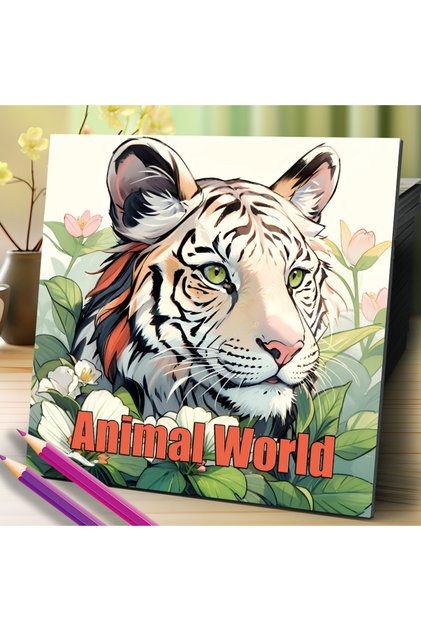 Animal World Colouring Book Adult Picture Book Original Design