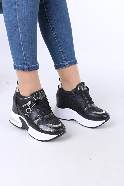 Kadın 8 cm Tabanlı Ortopedik Günlük Spor Ayakkabı Yürüyüş Ayakkabı Sneakers