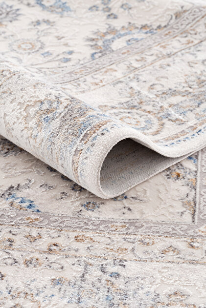 Koza Halı Koza Hayad Safir Mavi Halı Kilim Salon Oturma Odası
