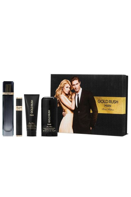 Gold Rush Man For Men Set Eau De Toilette 100ml + Eau De Toilette 15ml + Hair & Bw 90ml