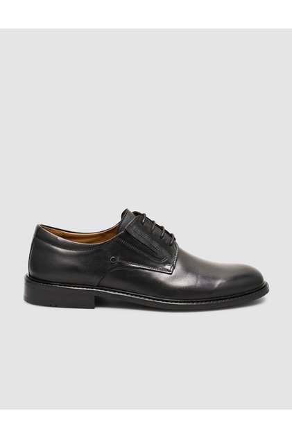 Genuine Leather Black Soft Walking Men's Classic Shoes