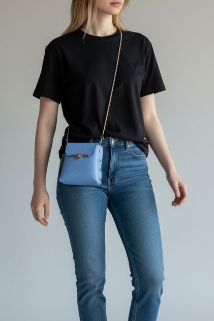 Glitter Crossbody Bag with Mini Wallet Gift