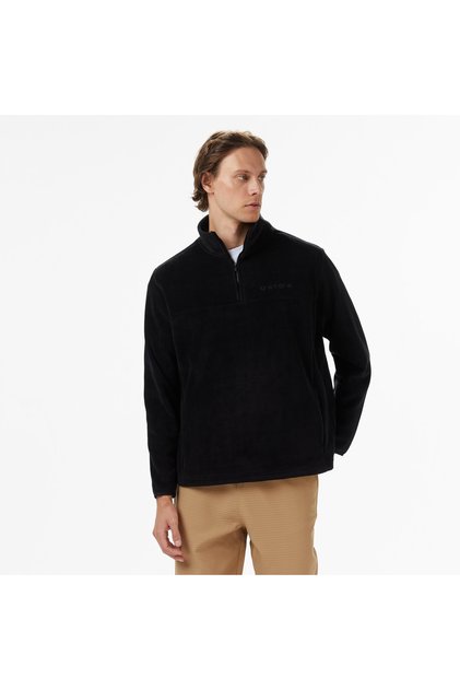 United4 Men's Black Half Zip Sweatshirt