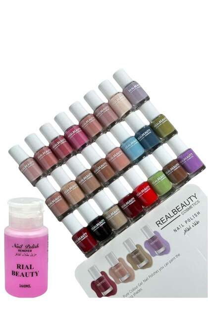 Nail polish set - 24 colors with remover