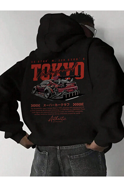 ちょろページ BRZ COLLECTION Unisex Oversize The Dark Side of Japan Hoodie