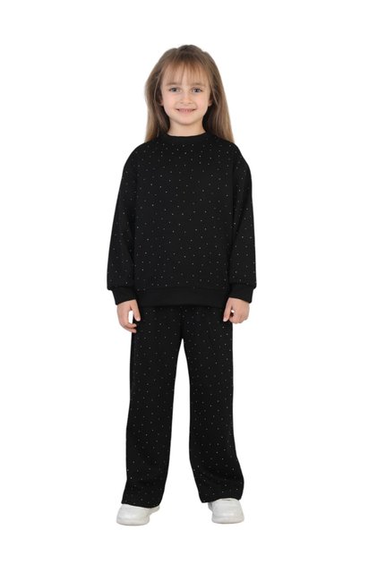 Girl's Stone Pajama Set Comfortable Fit Daily-Casual Set Two-Piece Set