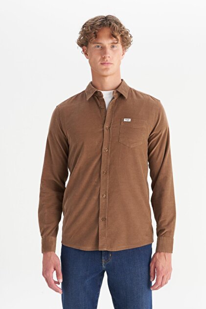 Jack & Jones JJEEDDIE CORDUROY OVERSHIRT LS SN Monks Robe - Fiyatı