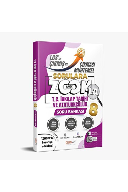Günay Yayınları GÜNAY YAYINCILIK 8.SINIF ZOOM T.C.İNKILAP TARİHİ