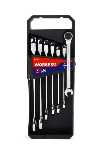 W003322 Wrench Combination Kit 7 Pieces WorkPro