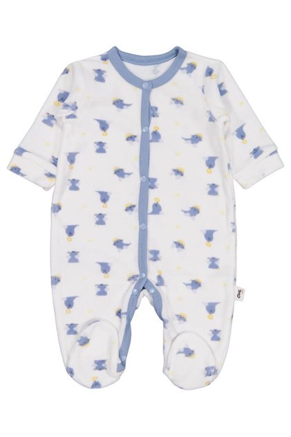 Seal Print 1-9 Months Jumpsuit - Off-White