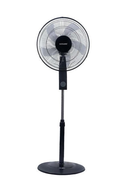 SF-8041S 16-Inch Multi-Speed Air Flow Floor Stand Fan [Black, 60W]