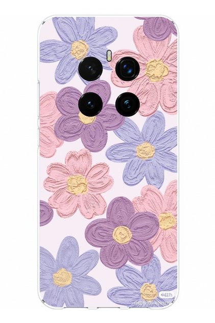 Honor Magic 7 Pro Compatible Colorful Daisies Watercolor Printed Silicone Case