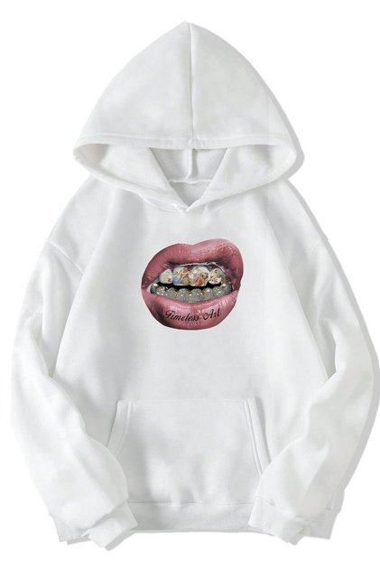 Unisex Oversized (White) Timeless Art Hoodie (White)