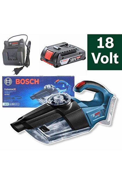 BOSCH Professional GAS 18V-1 本体 充電器セット Bosch GAS 18V-1 Akülü El Süpürgesi 2 Ah Tek Batarya 8 Lİ ALLEN