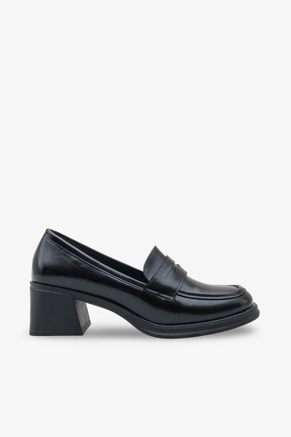 Women's Thick Heeled Loafer Tazira Black