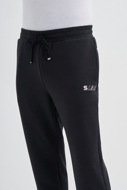 Slim Fit Scuba Pamuk Karışımlı Eşofman Altı