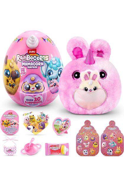 Mamacorn Surprise Plush Toy with Mystery Baby & 30+ Magical Surprises