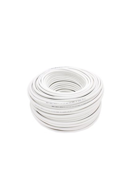 Rolă de cablu, 3x2,5 mm, lungime 100 m, albă