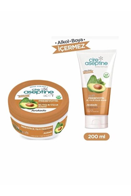 Cire Aseptine Krem 300ml Prebiyotik Avokado+Tüp Avakado 200 Ml