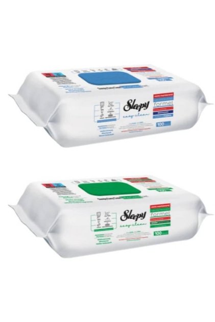 Set 2 x Șervețele Umede Easy Clean Multisuprafete cu bicarbonat, 200 bucăți, igienice, fără clor