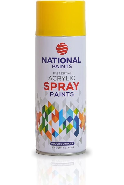 Fast Drying Acrylic Spray Paint - Lemon Yellow 480