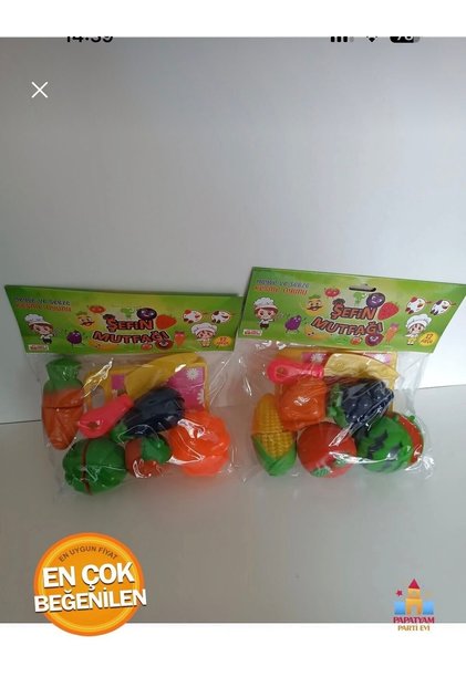 Meyve Kesme Set 12 Parça Food Heaven Kesilebilir Meyve Sebze Seti