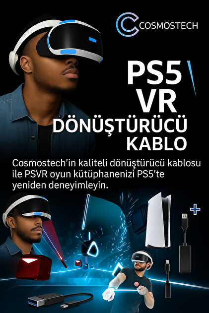 cosmostech Ps5 Vr Adaptör – Ps4 Sanal Gerçeklik Gözlüğü Vr Kamera