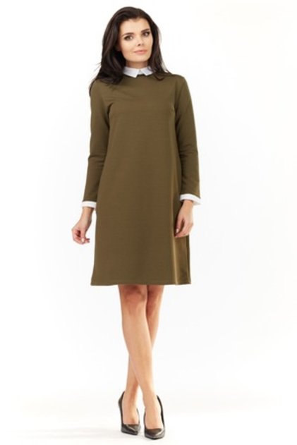 Rochie de damă, bumbac, kaki, A204, M