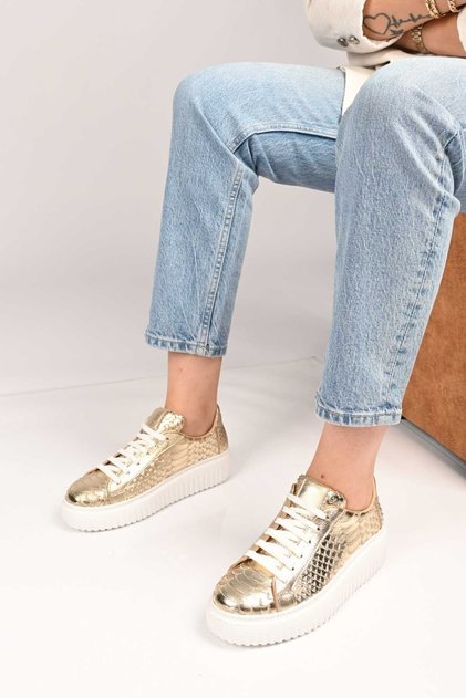 Lace-Up Eva Sole Genuine Leather Sneaker 101-4406-01 Women's Shoes