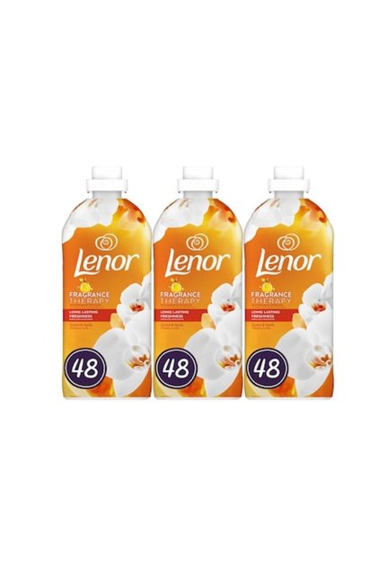 Σετ 3 τεμαχίων Μαλακτικό Ρούχων 1.2L Αρωματική Θεραπεία Ορχιδέα & Βανίλια, Φρεσκάδα που διαρκεί, Φροντίδα για ευαίσθητα υφάσματα, Προστασία από τη φθορά, Προστασία από αλάτι, Μειωμένα αλλεργιογόνα, Τεχνολογία κατά των οσμών