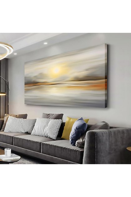 Vintage-Style Minimalist Canvas Artwork 60x120cm – Personalized Framed Decor