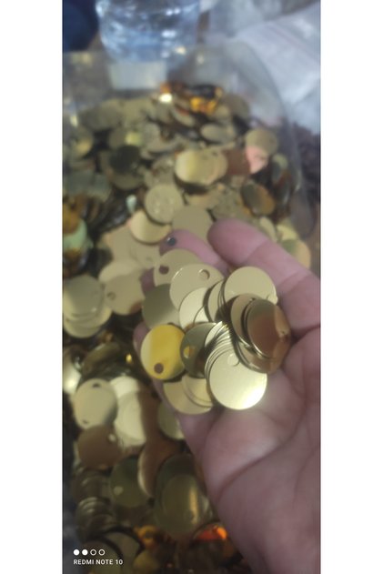 50 Gram Bag of Gold-Colored Flakes