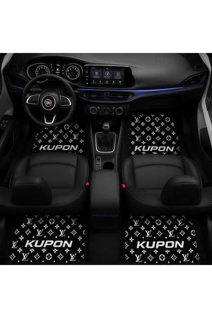 Fiat Egea (Sedan / Hatchback / Cross) Premium Dekor Halı Paspas – 4 Parça Set(Kupon Siyah)