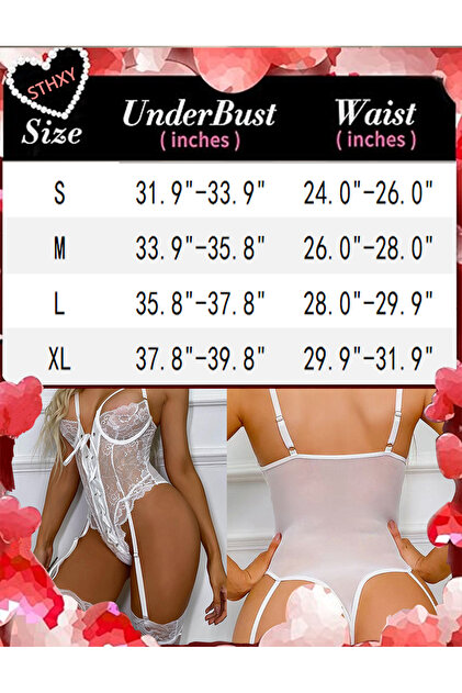Sthxyfaith Womens Sexy Lingerie Set with Garter Belt Lace Bodysuit Teddy Baby Dolls Panty with Stockings M- Trendyol Sthxyfaith Womens Sexy Lingerie Set with Garter Belt Lace Bodysuit Teddy Baby Dolls Panty with Stockings M- Trendyol