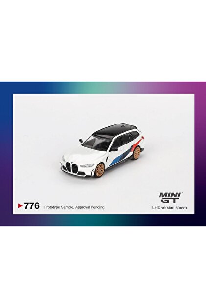 mini gt 776 BMW M3 M Touring Alpine White 1/64 Model Araba