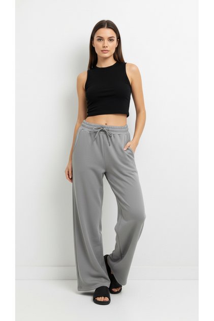 Polo Republi̇ca Co & 1983 Soft Textured Modal Fabric Palazzo Model Women's Single Bottom