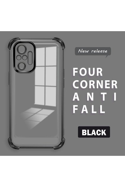 Xiaomi Redmi Note 10 Pro Compatible Four Corner Thickened Anti Fall Transparent Silicone Coating Case