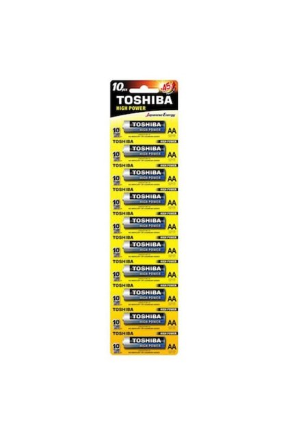 Baterii Alcaline Toshiba R6, 10 buc/set, Putere Mare