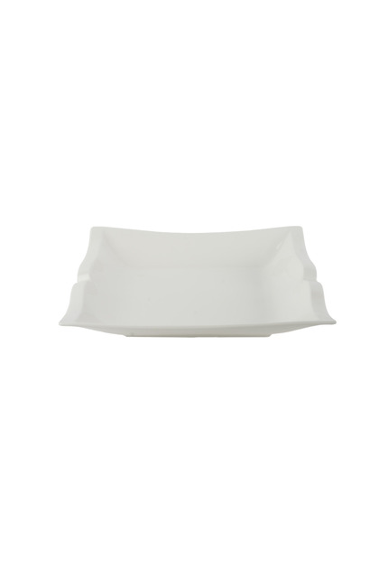 white square porcelain serving dish