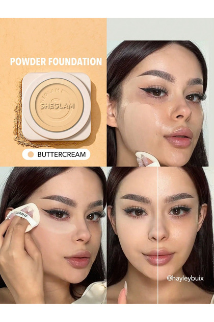 Skin-Focus High Coverage Powder Foundation, Buttercream