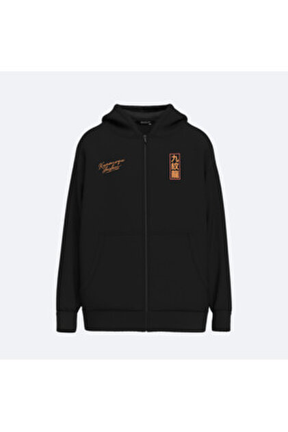 Shout Oversize Mask Kitsune Premium Quality Unisex Zip Up Hoodie